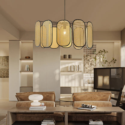 Rattan Petal Lamp 11-Leaf Pendant