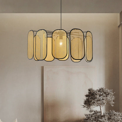 Rattan Petal Lamp 11-Leaf Pendant