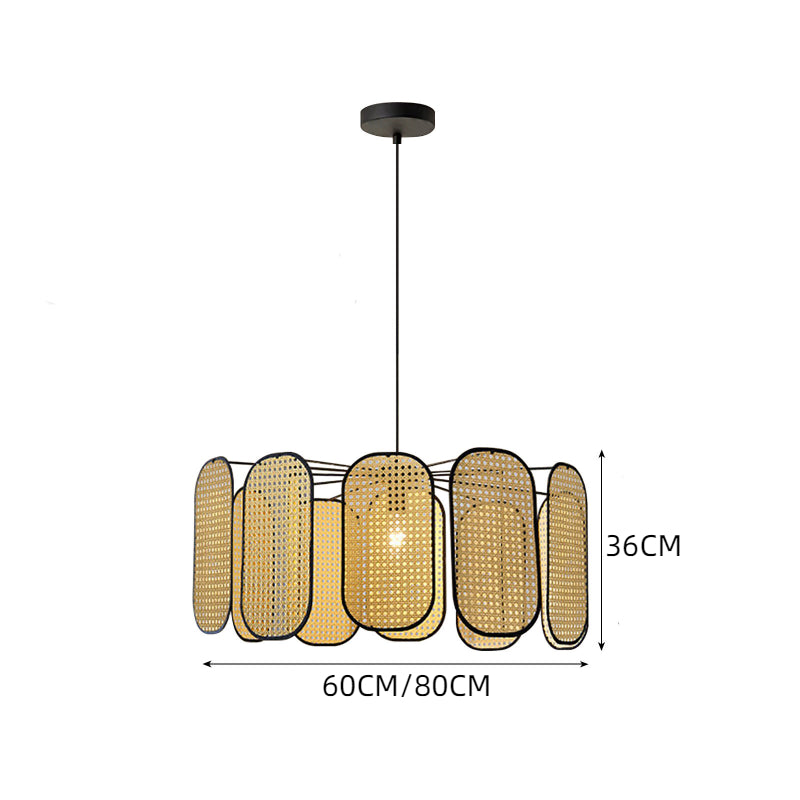 Rattan Petal Lamp 11-Leaf Pendant