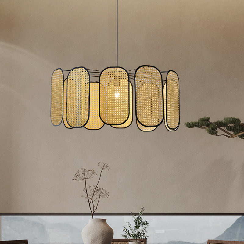 Rattan Petal Lamp 11-Leaf Pendant