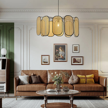 Rattan Petal Lamp 11-Leaf Pendant