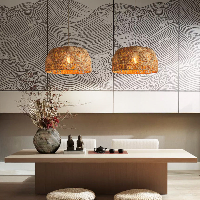 Natural Rattan Handwoven Lampshade