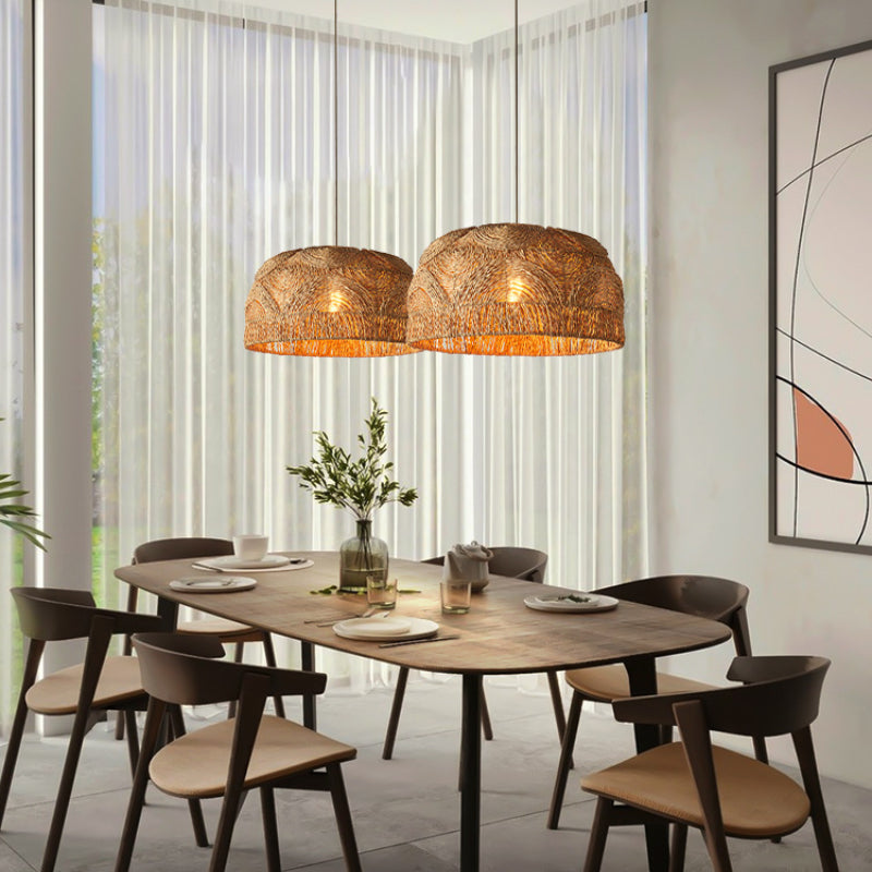 Natural Rattan Handwoven Lampshade