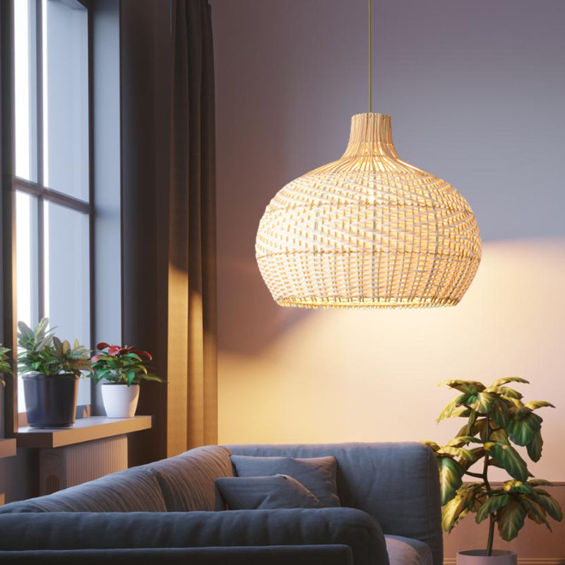 Large Rattan Woven Lamp Shade