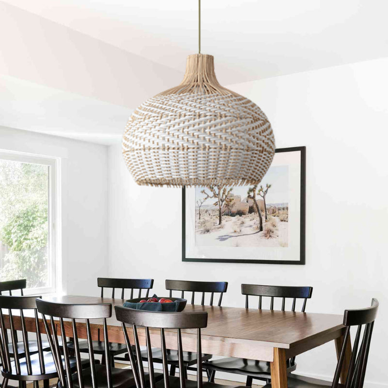 Large Rattan Woven Lamp Shade