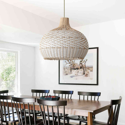 Large Rattan Woven Lamp Shade