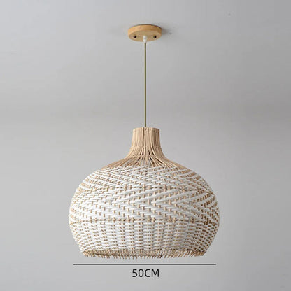 Large Rattan Woven Lamp Shade