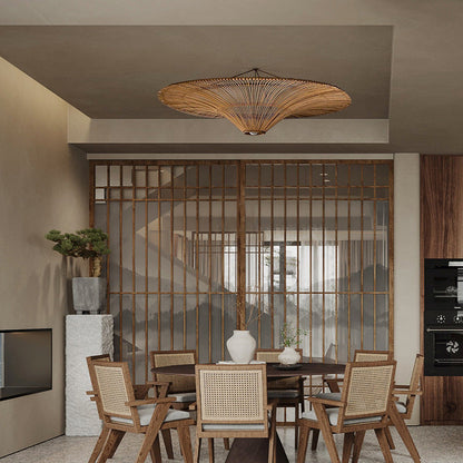 Large 80cm Rattan Pendant Light