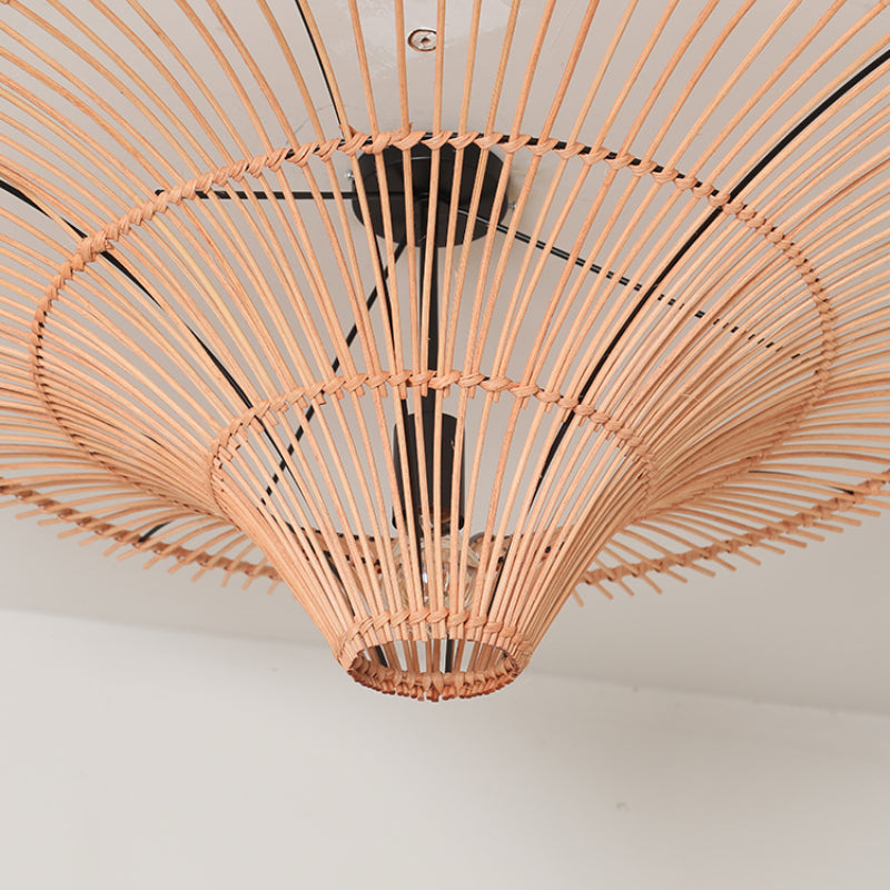 Large 80cm Rattan Pendant Light