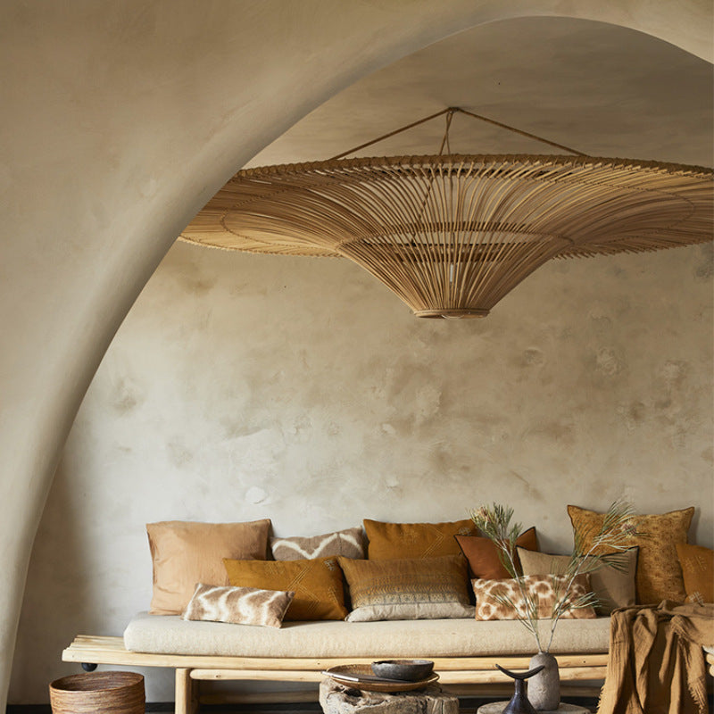 Modern Large Rattan Woven Lampshade