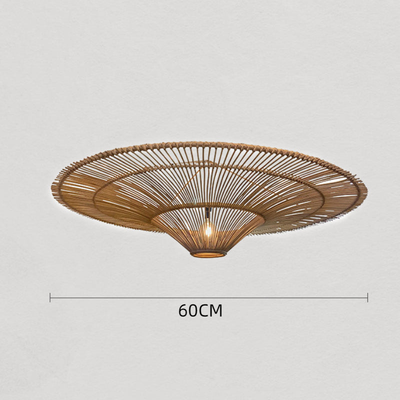 Modern Large Rattan Woven Lampshade