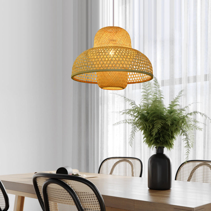 Natural Rattan Woven Pendant Light