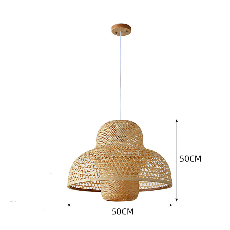 Natural Rattan Woven Pendant Light