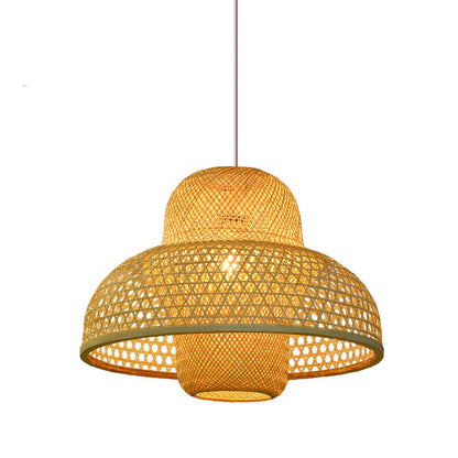 Natural Rattan Woven Pendant Light