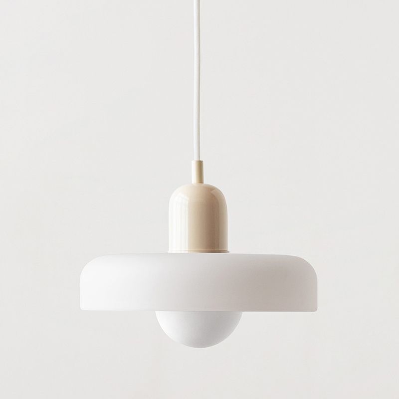 Colourful Glass Brim Shade Pendant