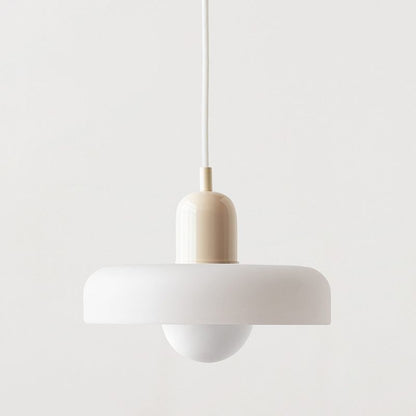 Colourful Glass Brim Shade Pendant