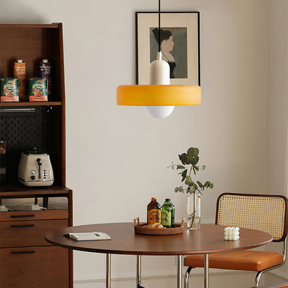 Colourful Glass Brim Shade Pendant
