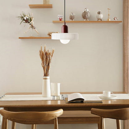 Colourful Glass Brim Shade Pendant