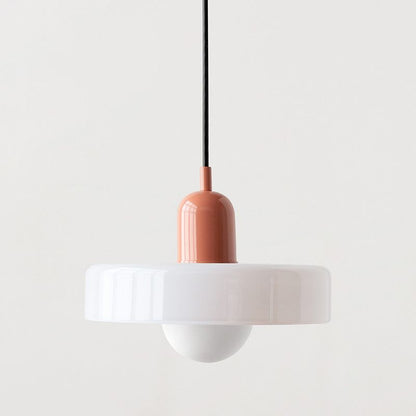 Colourful Glass Brim Shade Pendant