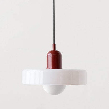 Colourful Glass Brim Shade Pendant