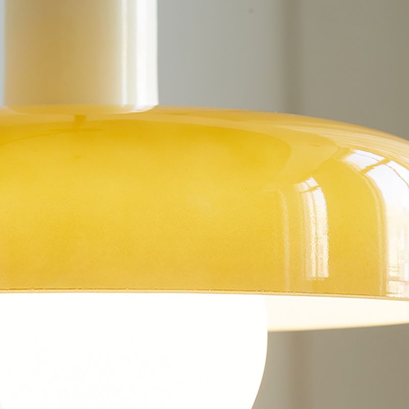 Colourful Glass Brim Shade Pendant