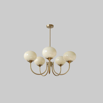 Candy Colour Gooseneck Globe Chandelier
