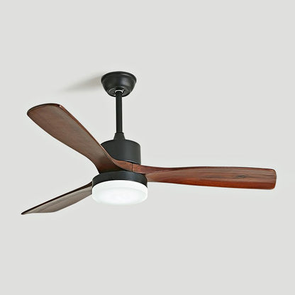 42 inch Wooden Blade LED Ceiling Fan