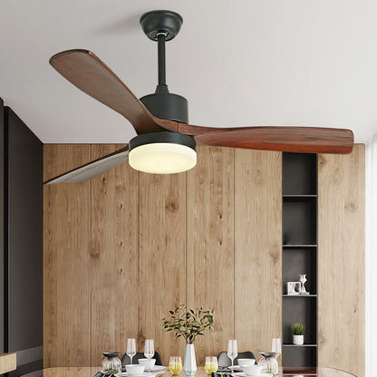 42 inch Wooden Blade LED Ceiling Fan