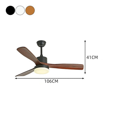 42 inch Wooden Blade LED Ceiling Fan