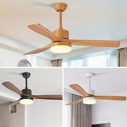 42 inch Wooden Blade LED Ceiling Fan