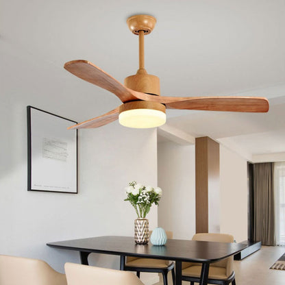 42 inch Wooden Blade LED Ceiling Fan