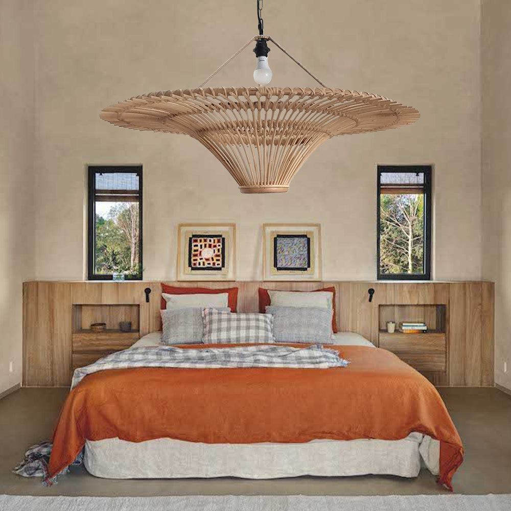 Modern Large Rattan Woven Lampshade