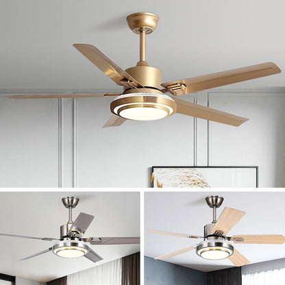 Dual-Halo Ring Light Ceiling Fan