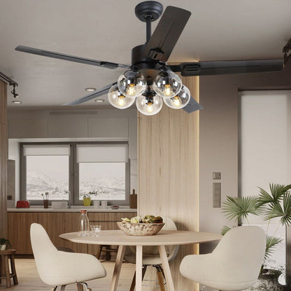 Black Vintage 52 inch Ceiling Fan