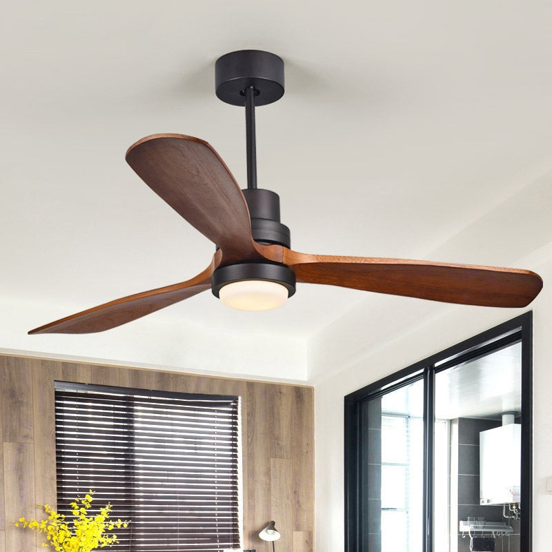 52 inch LED Ceiling Fan with Wood Blades