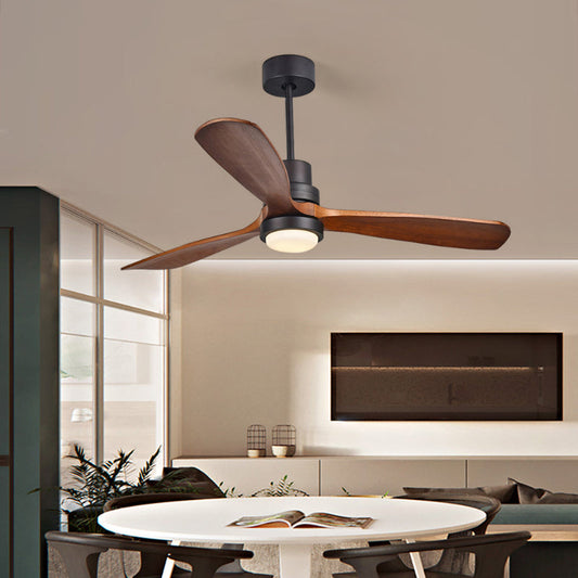 52 inch LED Ceiling Fan with Wood Blades