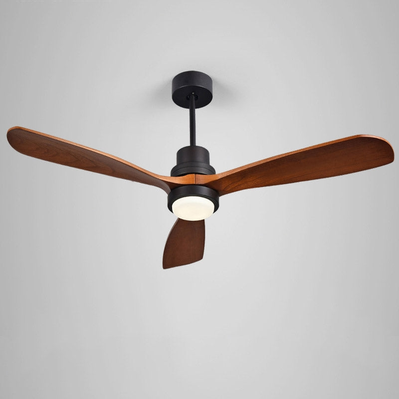 52 inch LED Ceiling Fan with Wood Blades