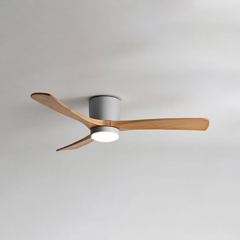 Low Profile Solid Wood Hugger Fan