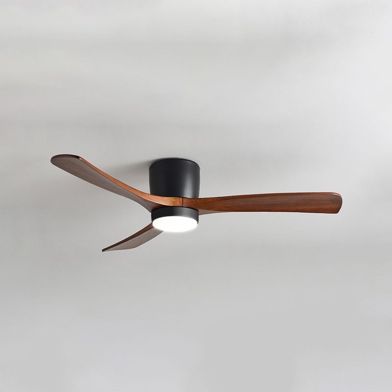 Low Profile Solid Wood Hugger Fan