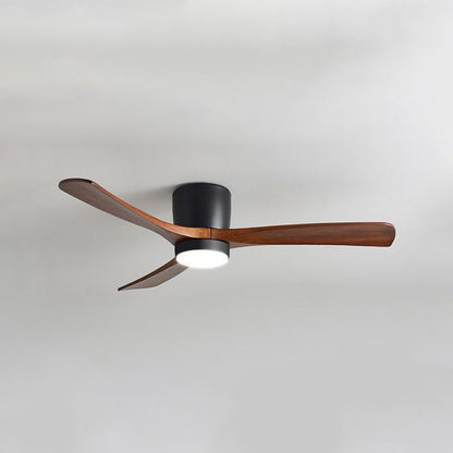 Low Profile Solid Wood Hugger Fan