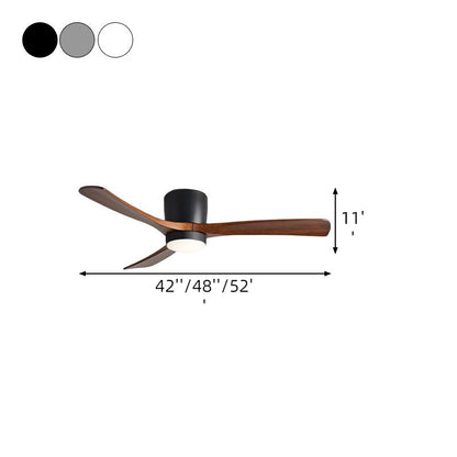 Low Profile Solid Wood Hugger Fan