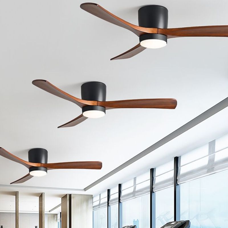 Low Profile Solid Wood Hugger Fan