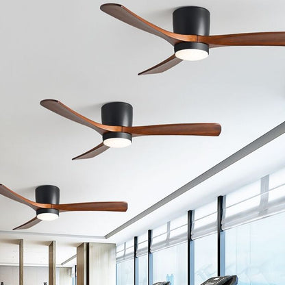 Low Profile Solid Wood Hugger Fan