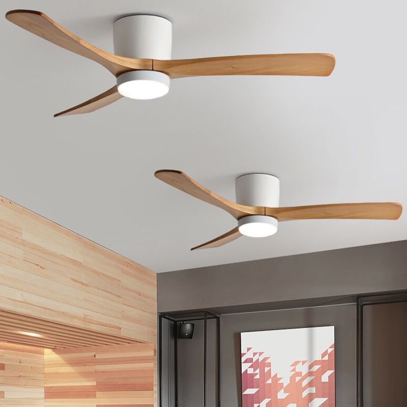 Low Profile Solid Wood Hugger Fan