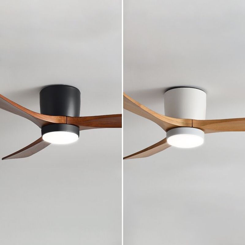 Low Profile Solid Wood Hugger Fan