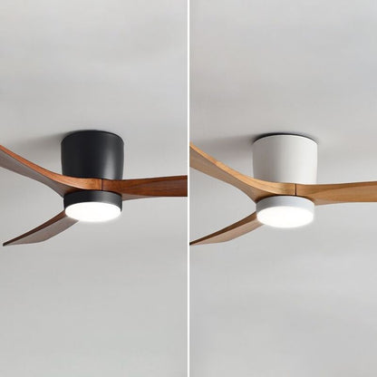 Low Profile Solid Wood Hugger Fan