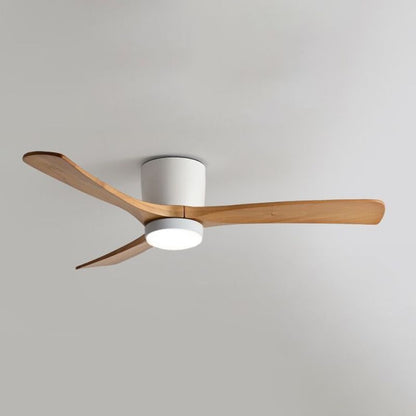 Low Profile Solid Wood Hugger Fan
