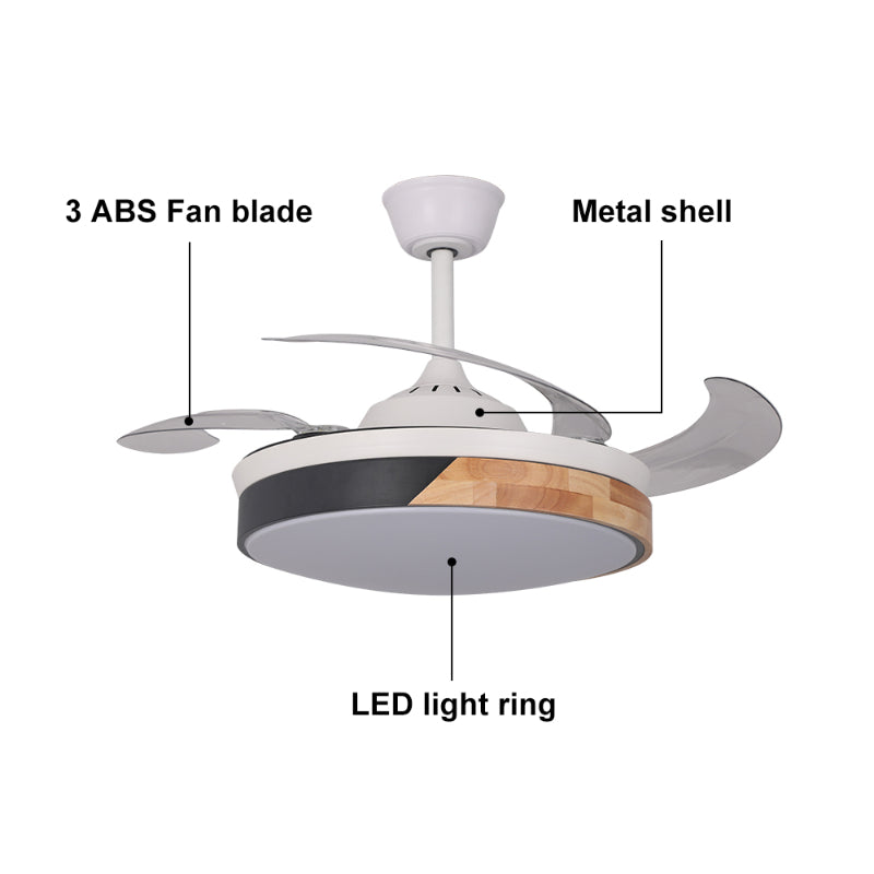 Nordic 42 inch Dimmable LED Ceiling Fan