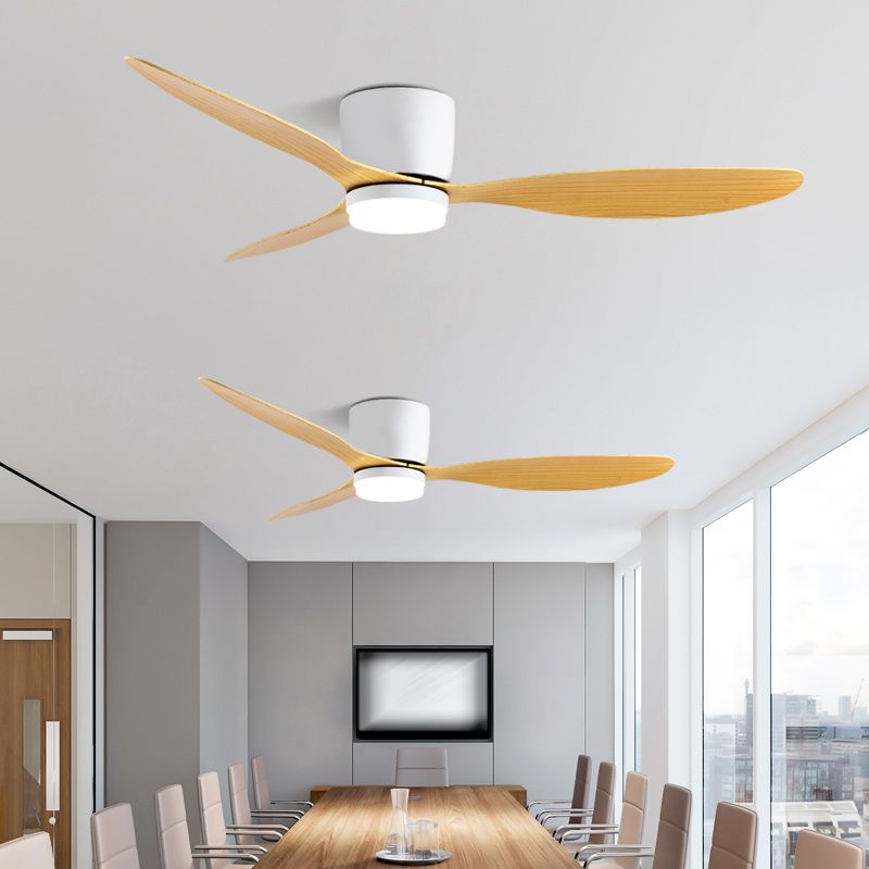 Cylinder Ceiling Fan with 3-Colour Light