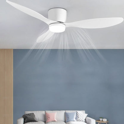 Cylinder Ceiling Fan with 3-Colour Light